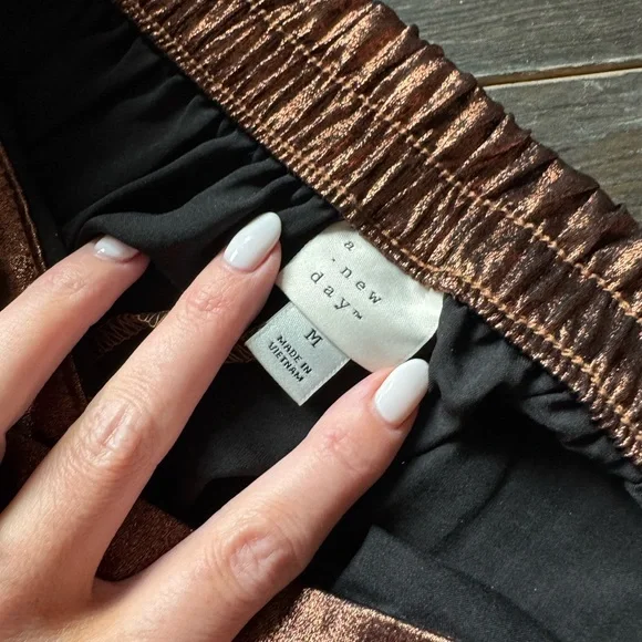 A New Day Shiny Bronze Pants - Picture 3 of 3